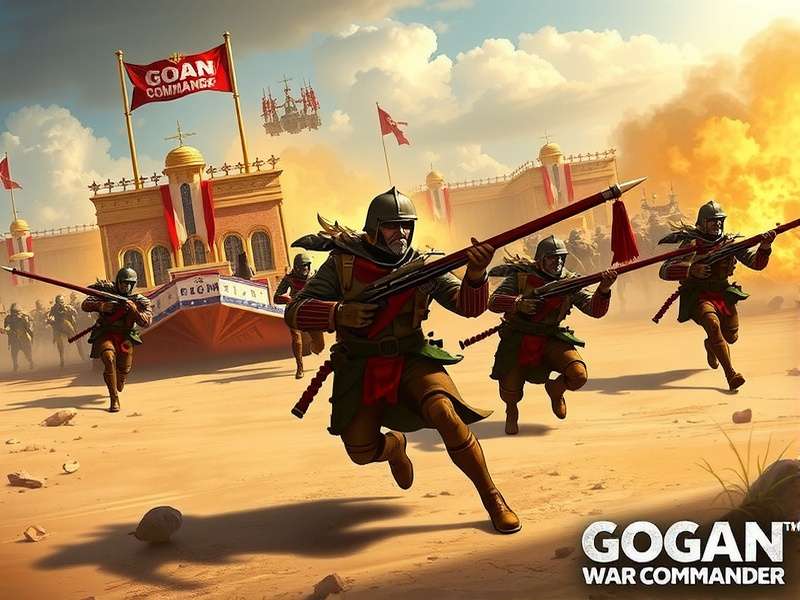 Intense warfare in Goan War Commander Goan War Commander battle scene